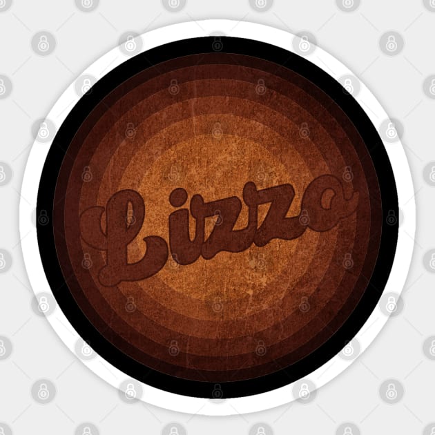 Lizzo - Vintage Style Sticker by Posh Men